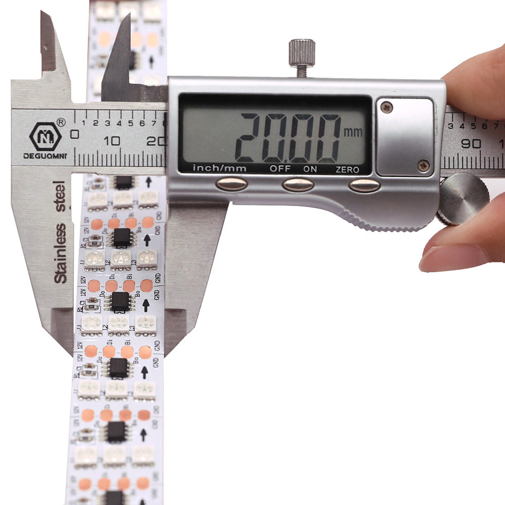 DC12V Triple Row WS2818 Breakpoint Resume High Density 16.4Ft 720LEDs Digital Addressable RGB LED Strip Light DC12V Triple Row WS2818 Breakpoint Resume High Density 16.4Ft 720LEDs Digital Addressable RGB LED Strip Light